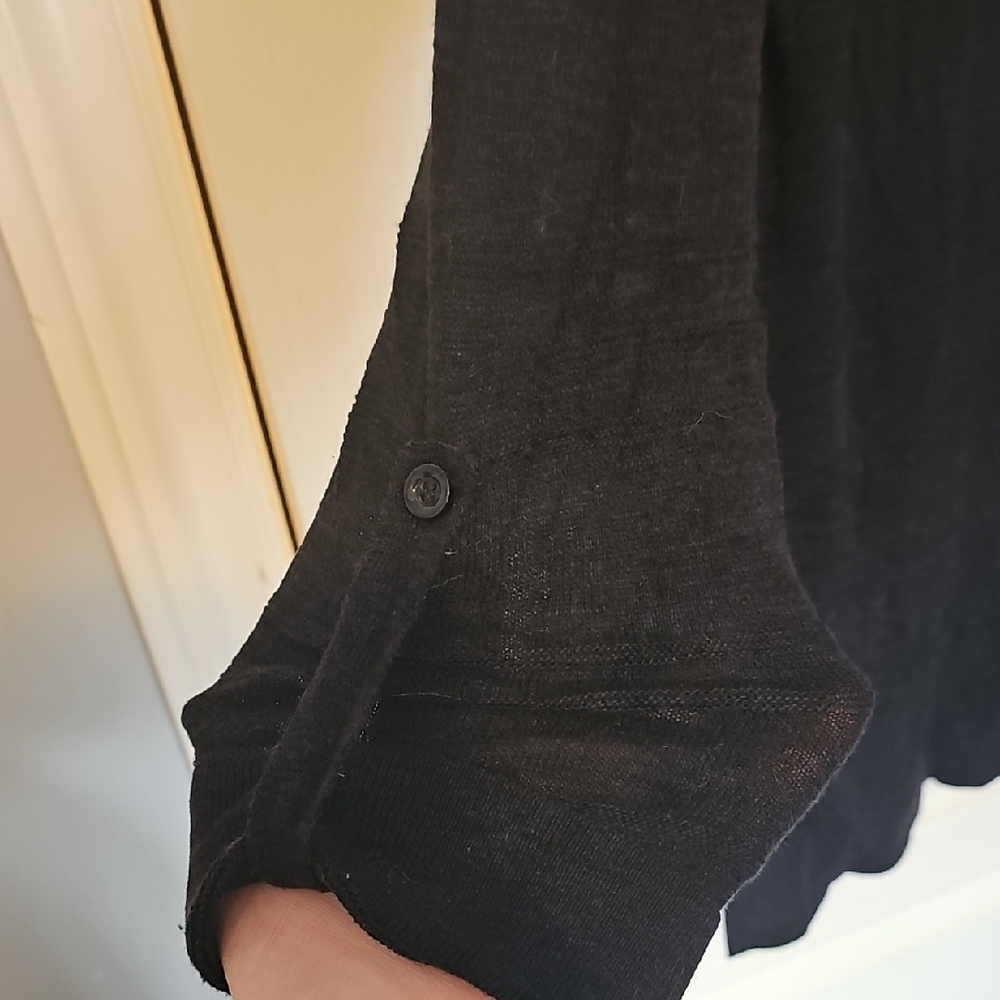 Ricki's Black Open-Front Hooded Cardigan - Picture 4 of 6